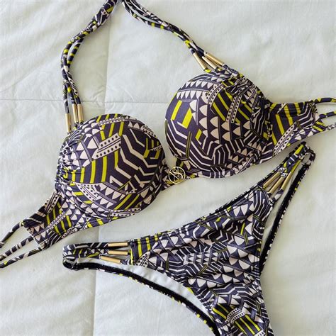 Gorgeous Print Victoria S Secret Bikini Set You Depop