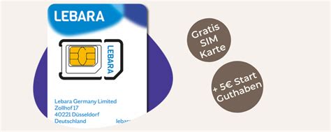 🎁 GRATIS Lebara SIM-Karte + 5€ Startguthaben im Telefónica-Netz ...