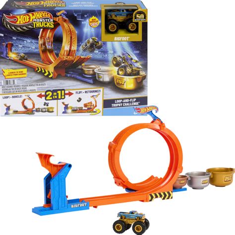 Hot Wheels Monster Trucks Loop And Flip Trophy Challenge
