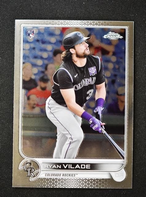 2022 Topps Sonic Chrome Base 85 Ryan Vilade Colorado Rockies EBay