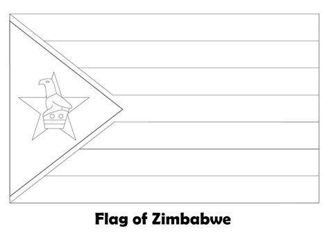 Zimbabwe Coloring Pages Coloringlib