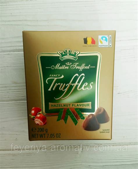 Конфеты трюфели с фундуком Maitre Truffout Fancy Truffles Hazelnut ...
