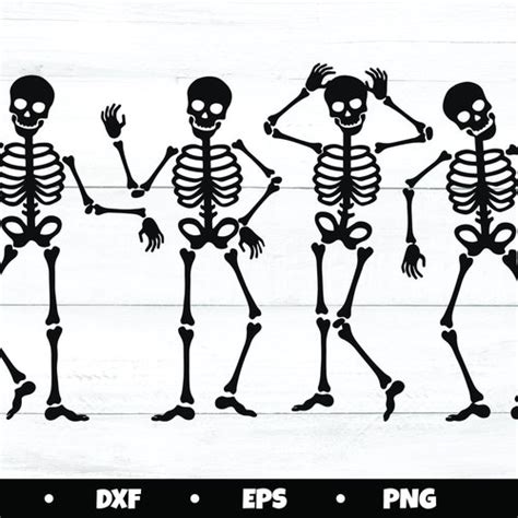 Halloween Svg Dancing Skeleton Svg Png Dancing Skeletons Etsy