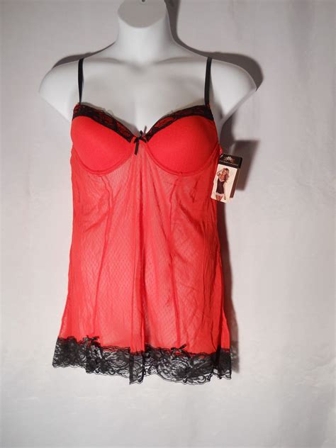 Piece Plus Size Just Sexy Lingerie X X Red Black Lace Babydoll Thong For Sale