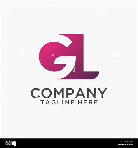 Letter GL logo design Stock Vector Image & Art - Alamy