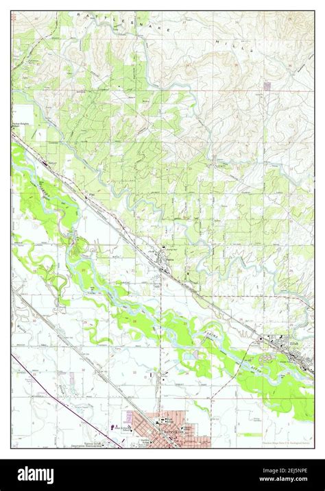 Toppenish Washington Map 1958 124000 United States Of America By