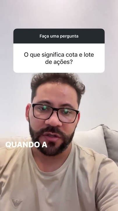 O que significa cota e lote de ações? #investimentos - YouTube