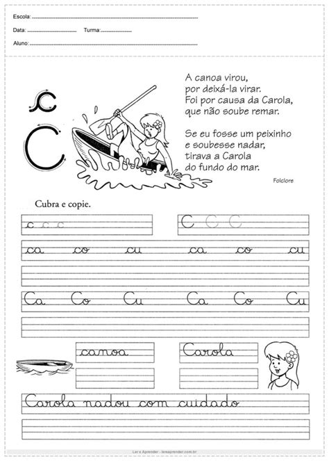 Atividades Para Treinar Letra Cursiva 1 Ano - Atividades com letra cursiva para 1º ano - Atividades Educativas