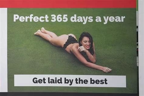 Cheeky Billboard Featuring Semi Naked Woman Appears Beside Major Oldham Road Manchester