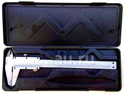 Металлический штангенциркуль с глубиномером 150мм тип 1 с футляром ...