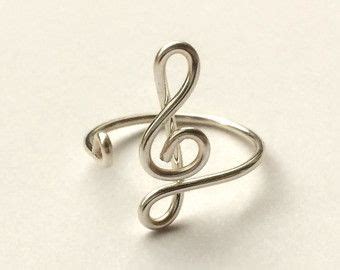 Treble Clef Ring Music Symbol Ring Gift 14K Gold Rose Gold Filled