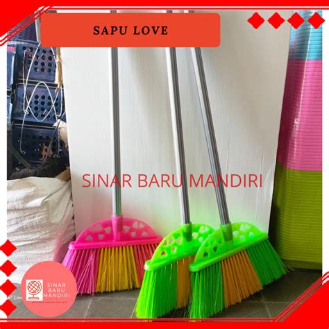 Jual Sapu Plastik Nilon Love Nagoya Sapu Lantai Shopee Indonesia