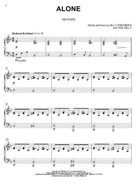 Alone Sheet Music Direct