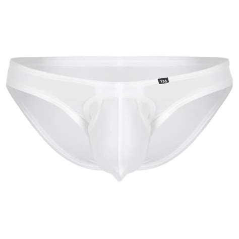 Iiniim Homme Slip Sissy Taille Basse Bulge Pouch Jockstrap Gay Briefs sous vêtement Thong T Back