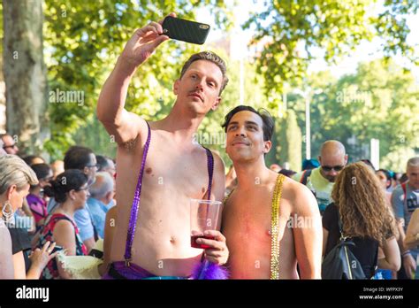 Gay Couple Taking Selfie Hi Res Stock Photography And Images Alamy