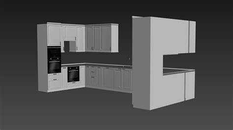 3d Kitchen Set Model Turbosquid 2160702