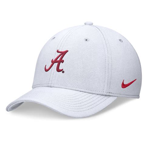 Men's Nike White Alabama Crimson Tide 2024 On-Field Swoosh Flex Hat