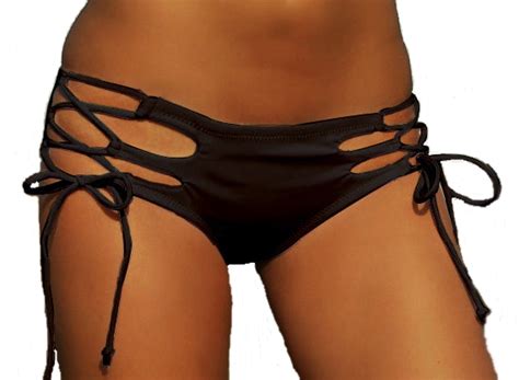 A Majtki Bikini Brazylijskie Wi Zane L Czarne Oficjalne Archiwum Allegro