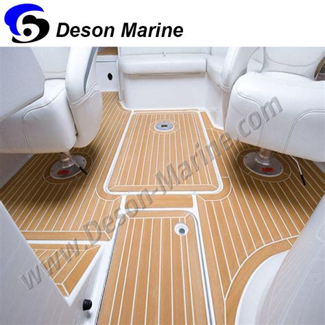 Customized Synthetic Teak Pvc Boat Decking Qingdao Deson Marine Co