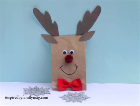 Christmas Paper Bag Crafts - Inspired by Family