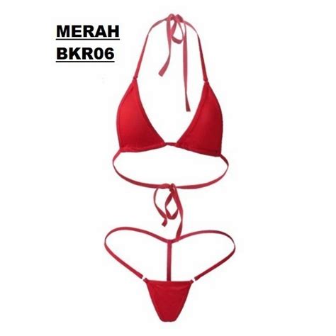 Sexy Bikini Set Micro Mini Bikini Bra Set Braset Shopee Malaysia