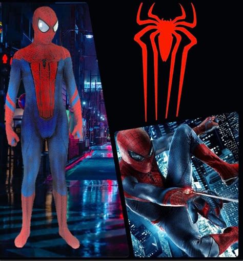 Adult Tasm 1 The Amazing Spider Man 1 Suit Cosplay Costume Etsy Uk