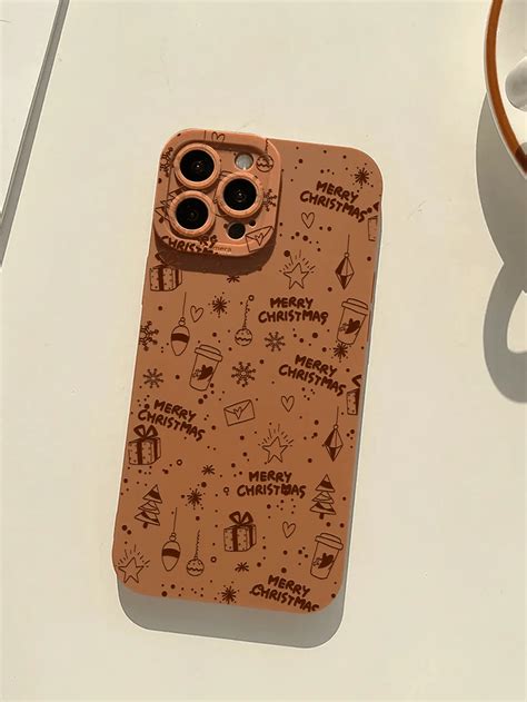 Christmas Popular Pattern And Snowflakes Liquid Silicone Mobile Phone