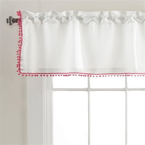 Lush Decor Aria Pom Pom 18x50 Inch Valance With 2 Inch