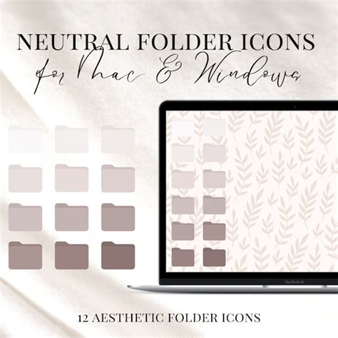 Nude Desktop Folder Icons Etsy