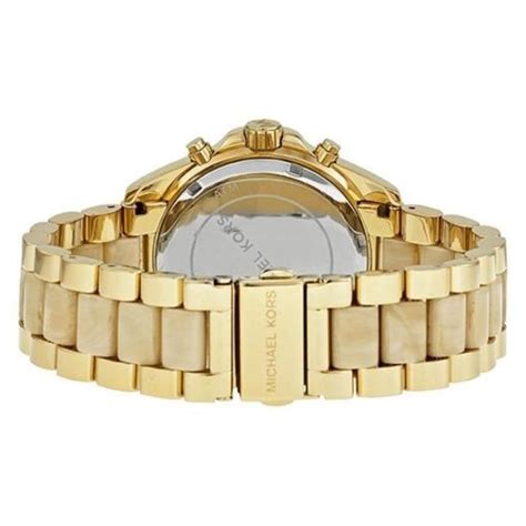 Michael Kors Bradshaw Gold Dial Gold Steel Strap Watch For Women