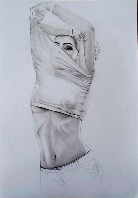 Bespoke Nude Art Commission Custom Naked Figure Drawing Portrait From Photo Personalized Pencil