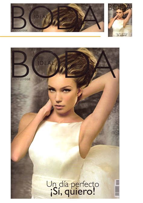 rosa moreno: ROSA MORENO PORTADA DE LA REVISTA BODA IDEAL