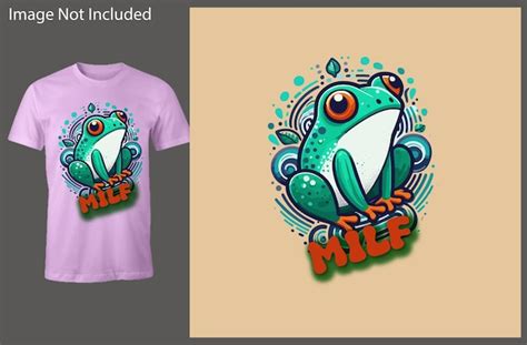 Premium Vector Milf Man I Love Frogs Funny Typography Eps Vector Design Suitable For T Shirt