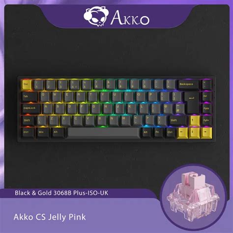 Teclado mecánico inalámbrico Akko 3068B Plus para juegos periférico