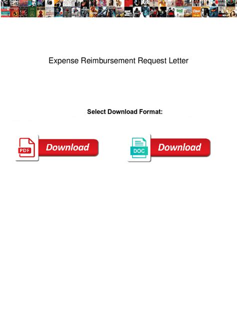 Fillable Online Expense Reimbursement Request Letter. Expense ... 