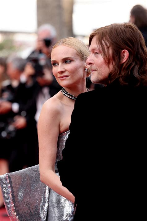 Photo Norman Reedus Et Sa Compagne Diane Kruger Mont E Des Marches