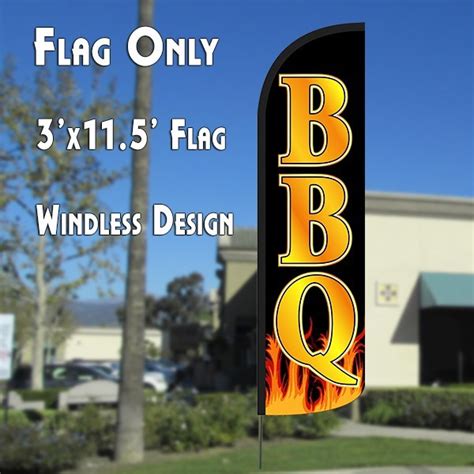 Bbq Feather Banner Flag Overnight Grafix
