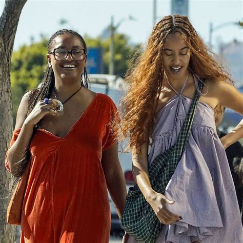 Sasha Obama Is All Smiles In A Colorful Bikini In Los Angeles