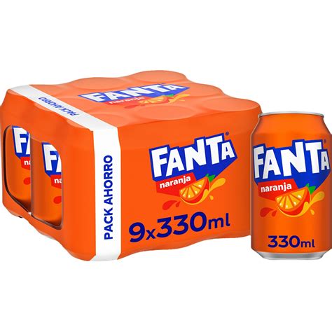 Refresco De Naranja Con Gas Pack 9 Latas 33 Cl FANTA Supermercado