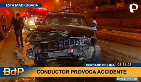 Accidente Vehicular Conductor Se Queda Dormido Y