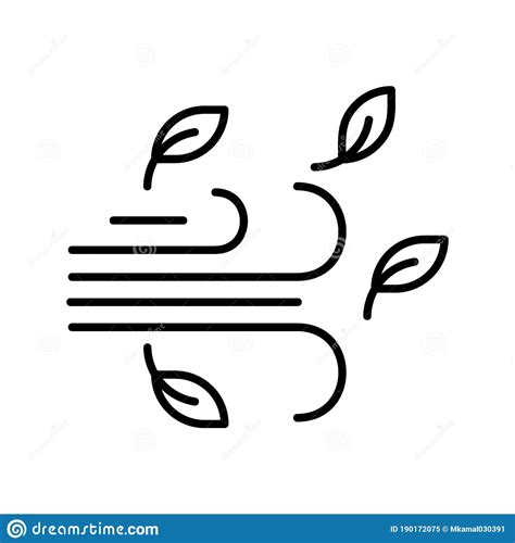 Windy Icon Or Logo Isolated Sign Symbol Vector Illustration Stock