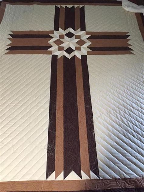 Carpenters Star Christian Cross Quilt Craftsy Cross Quilt