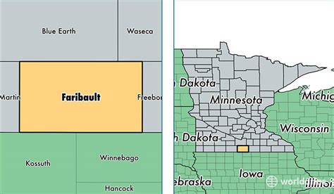 Faribault County, Minnesota / Map of Faribault County, MN / Where is ...