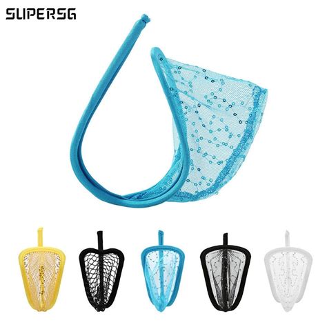 Super Sexy Men See Through Sheer Mesh C String Panty Lingerie Thong Briefs Underwear Shopee