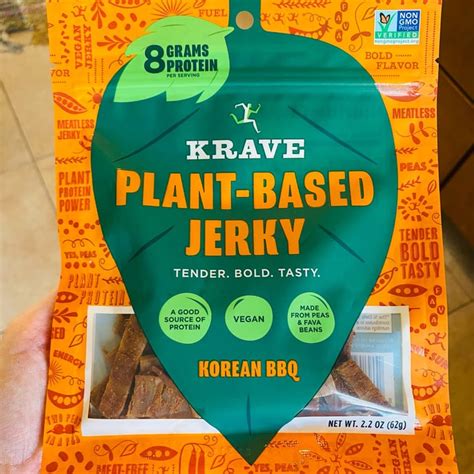 Krave Plant Based Jerky Korean BBQ Review Abillion