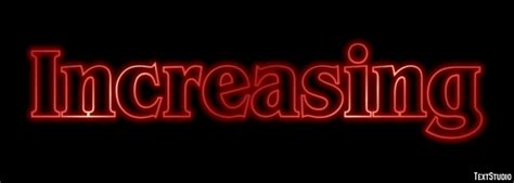 increasing text effect  logo design word