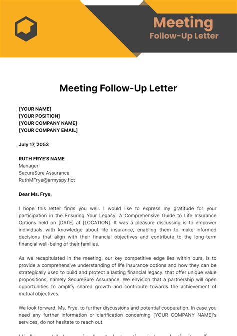 Free Patient Follow-Up Medical Letter Layout Template to Edit Online