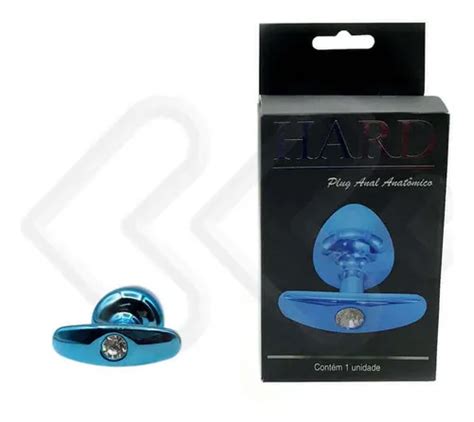 Plug Anal M C Nico Joia E Base Remov Vel Azul Hard Mercadolivre