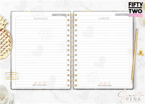 Agenda 2023 Printable Standard Design Agenda 2023 Half Etsy In 2022
