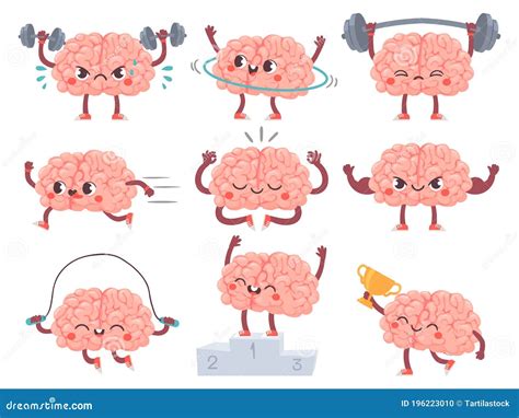 Brain and Sport. Comic Brains Sports Activities, Training Achievements ...